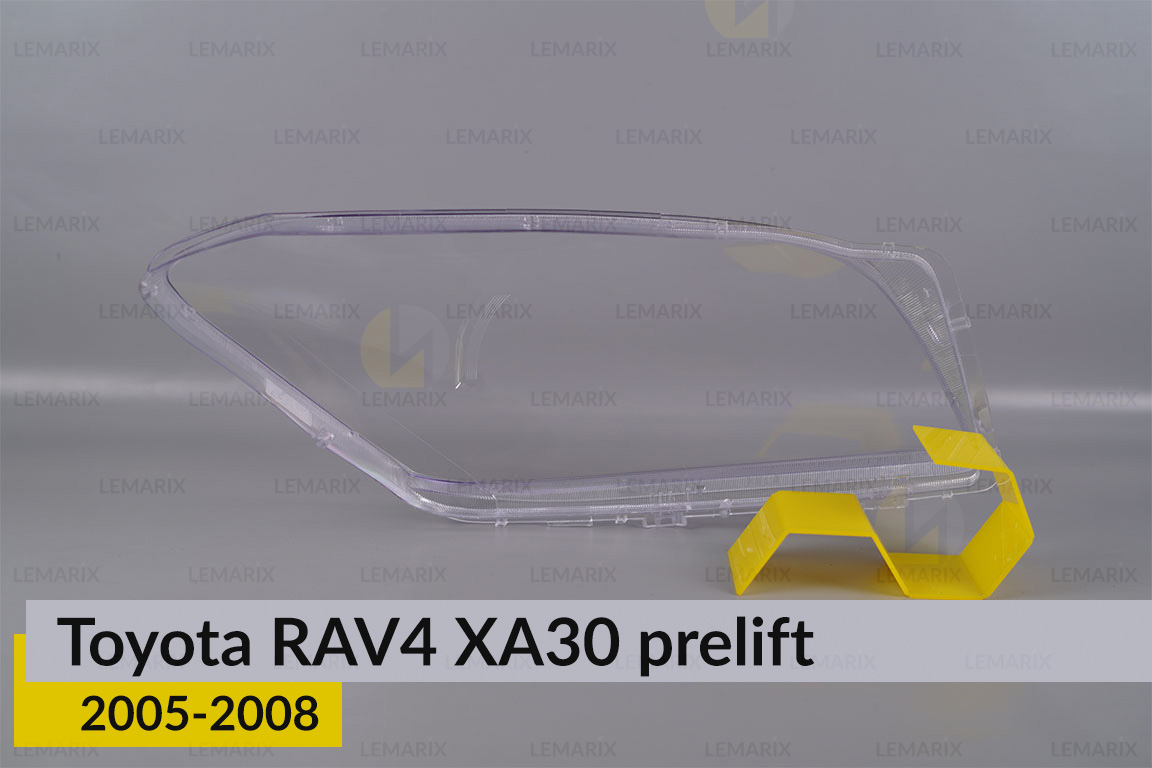 Скло фари Toyota RAV4 XA30 (2005-2008) полоски дорест ліве