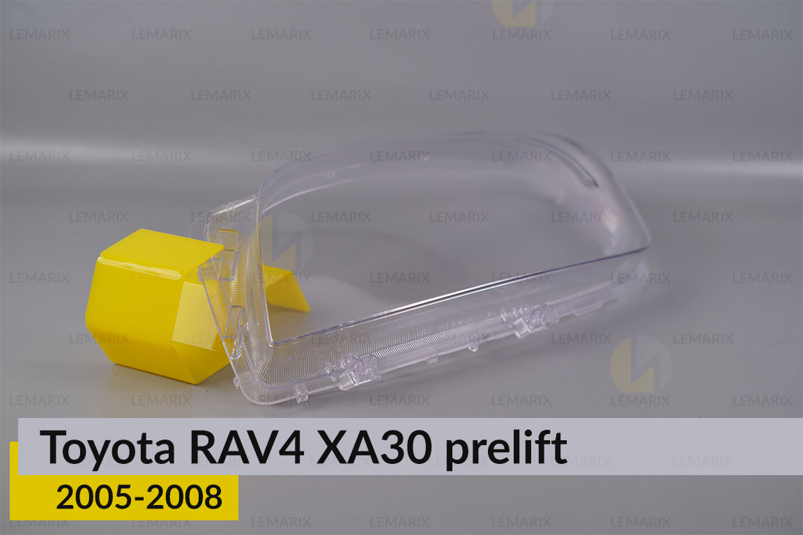 Скло фари Toyota RAV4 XA30 (2005-2008) полоски дорест ліве