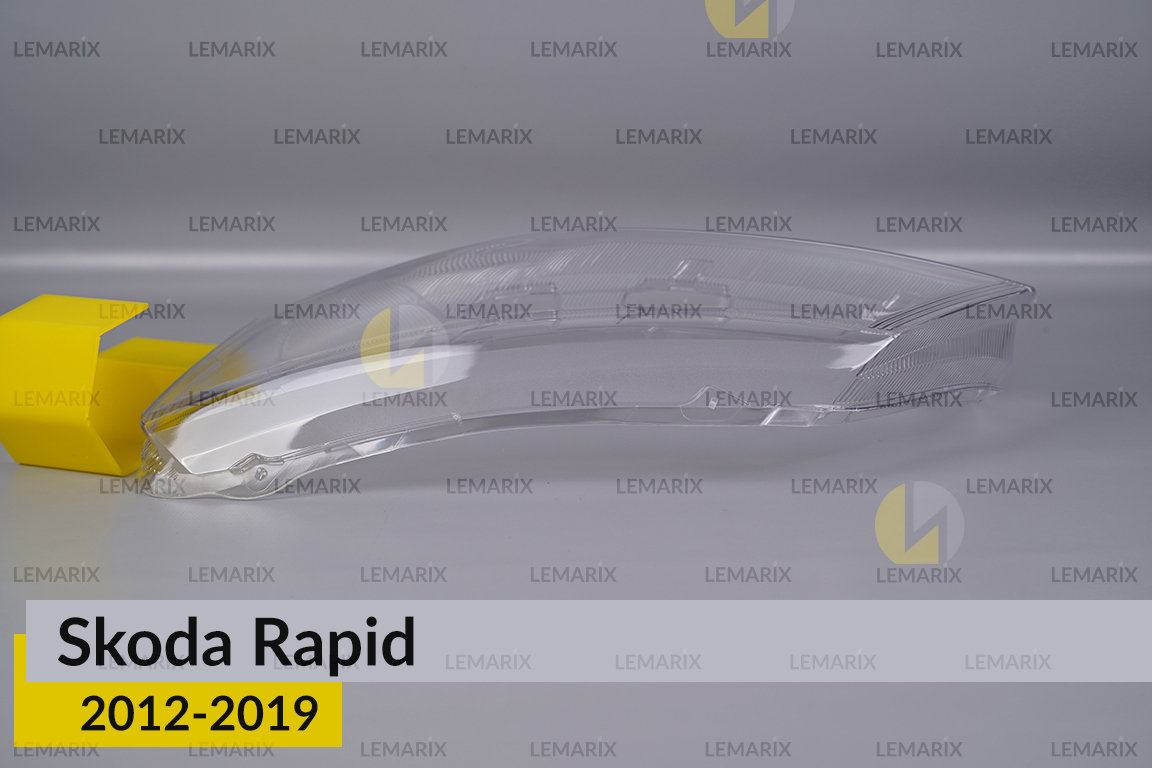 Скло фари Skoda Rapid (2012-2019) ліве