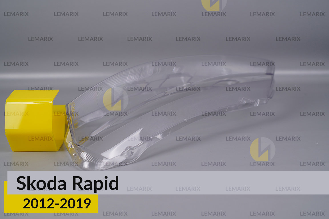 Скло фари Skoda Rapid (2012-2019) ліве