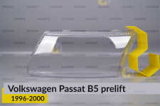 Скло фари VW Volkswagen Passat B5 (1996-2000) дорест ліве