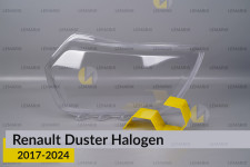 Скло фари Renault Duster Halogen (2017-2024) ліве