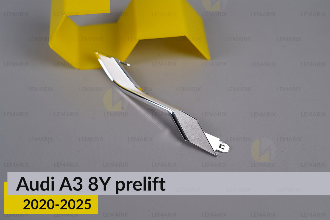 Хромована декоративна маска нижня Audi A3 8Y (2020-2025) дорест права