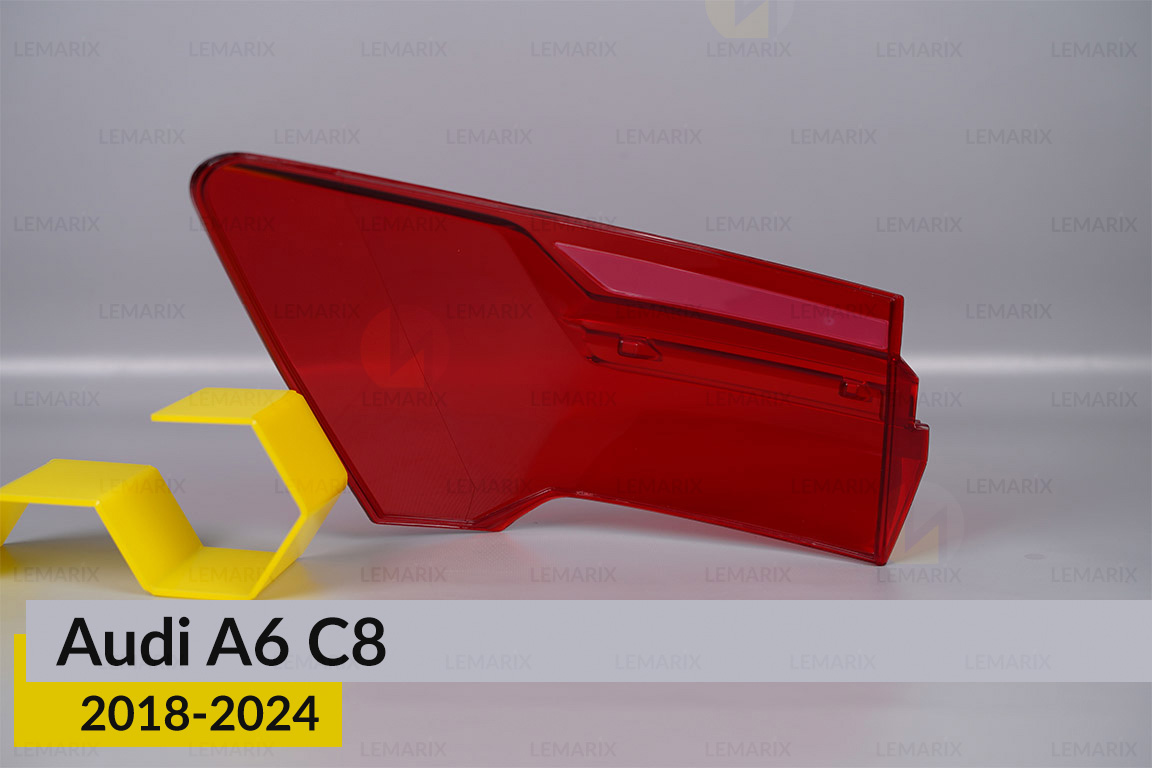 Скло заднього ліхтаря зовнішнє в крилі Audi A6 C8 (2018-2024) праве