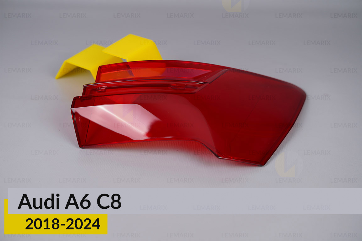 Скло заднього ліхтаря зовнішнє в крилі Audi A6 C8 (2018-2024) праве