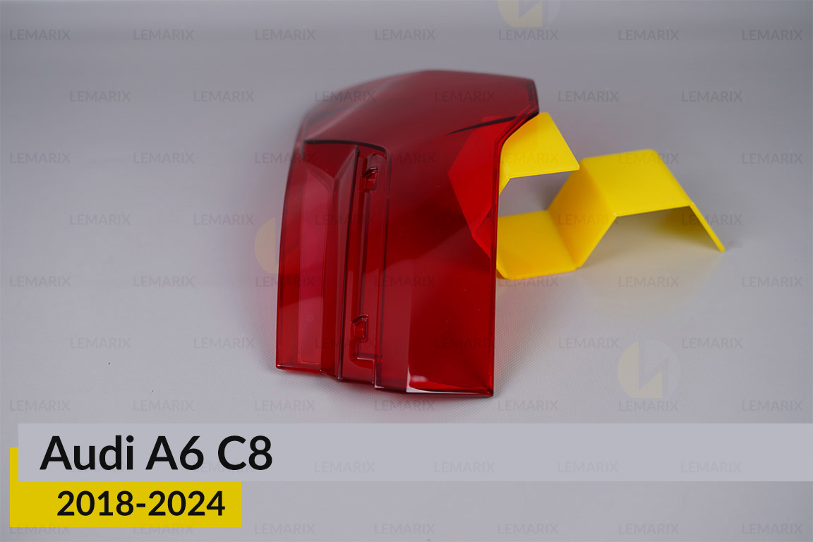 Скло заднього ліхтаря зовнішнє в крилі Audi A6 C8 (2018-2024) праве