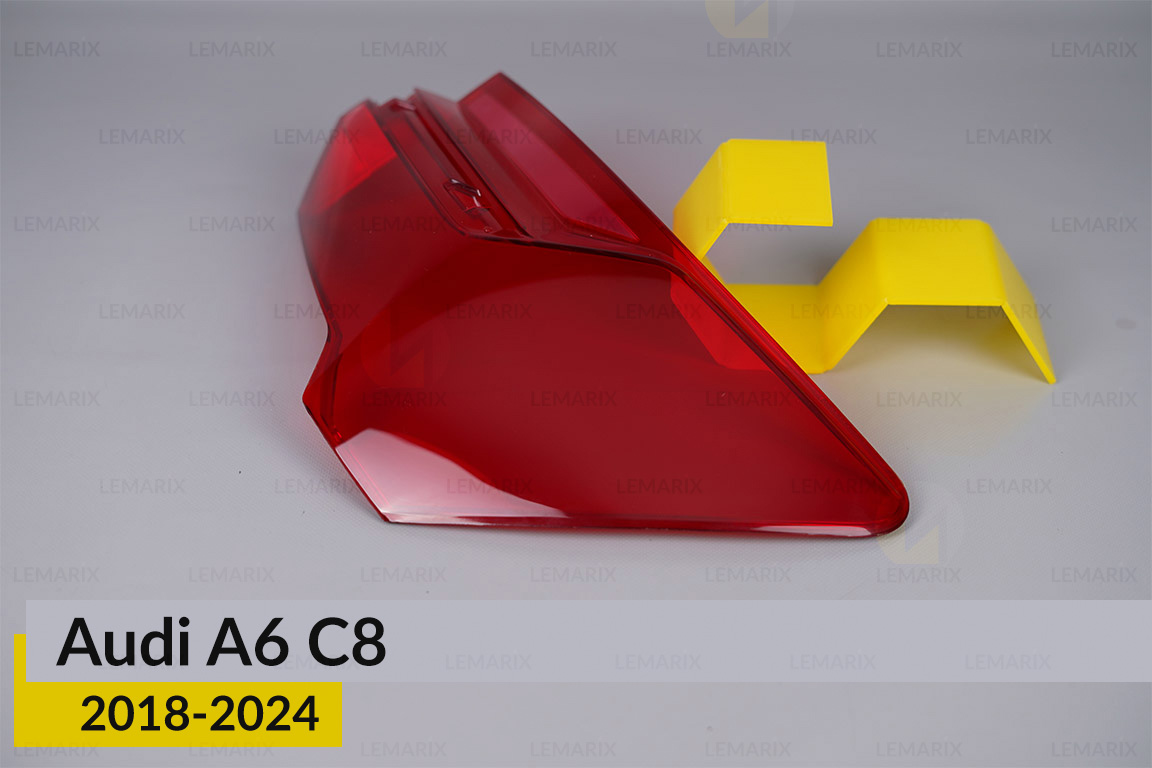 Скло заднього ліхтаря зовнішнє в крилі Audi A6 C8 (2018-2024) праве