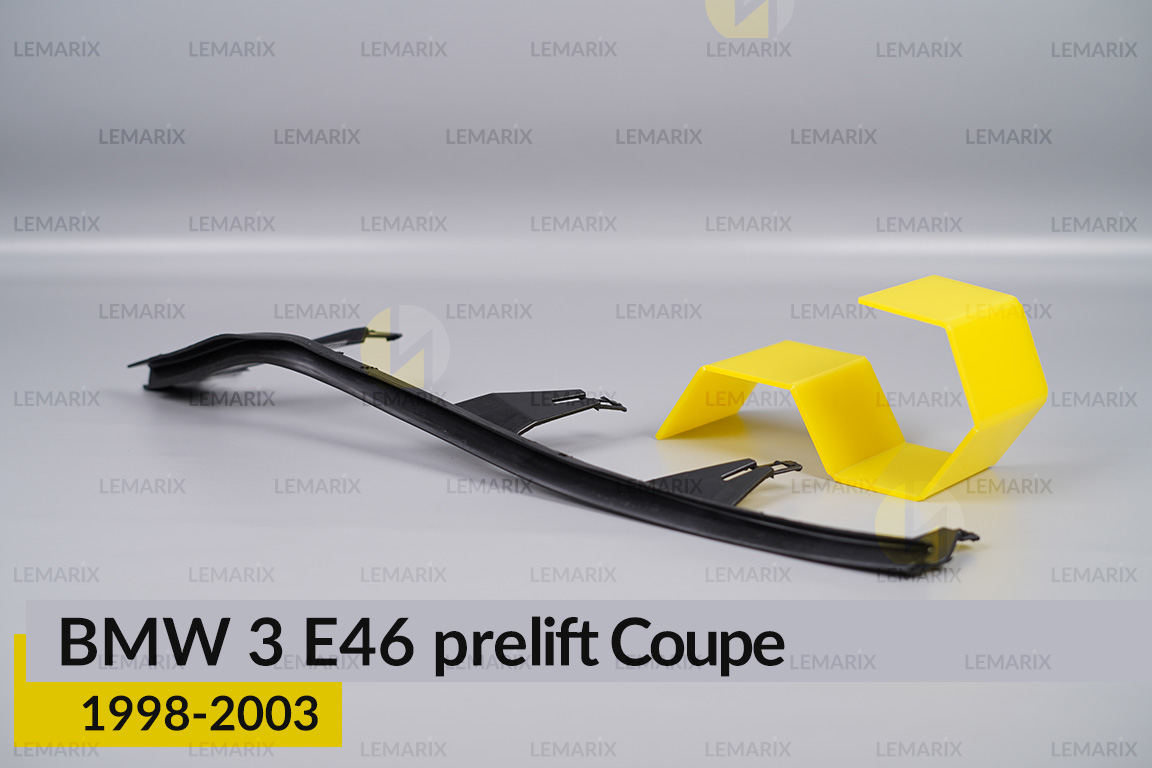 Захисна планка резинова на фару BMW 3 E46 Coupe (1998-2003) дорест ліва