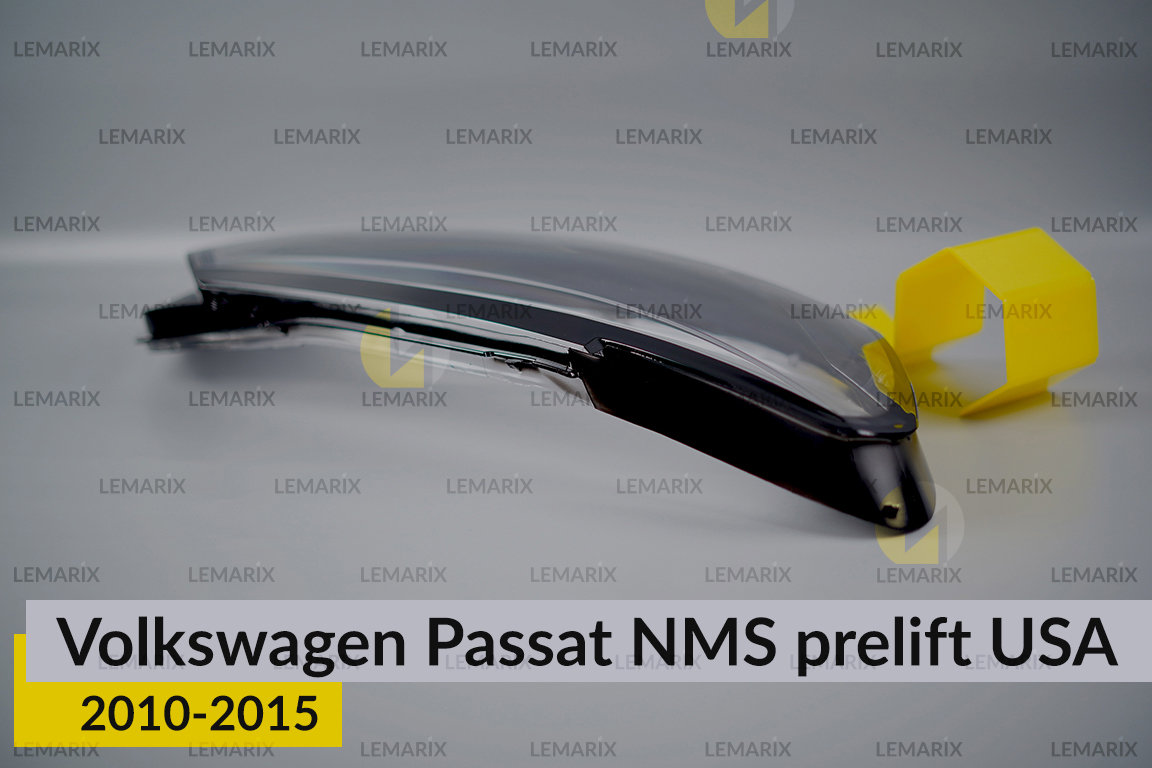 Скло фари VW Volkswagen Passat NMS USA (2010-2015) дорест праве