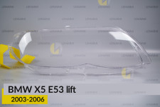 Скло фари BMW X5 E53 (2003-2006) рест праве