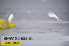 Скло фари BMW X5 E53 (2003-2006) рест праве