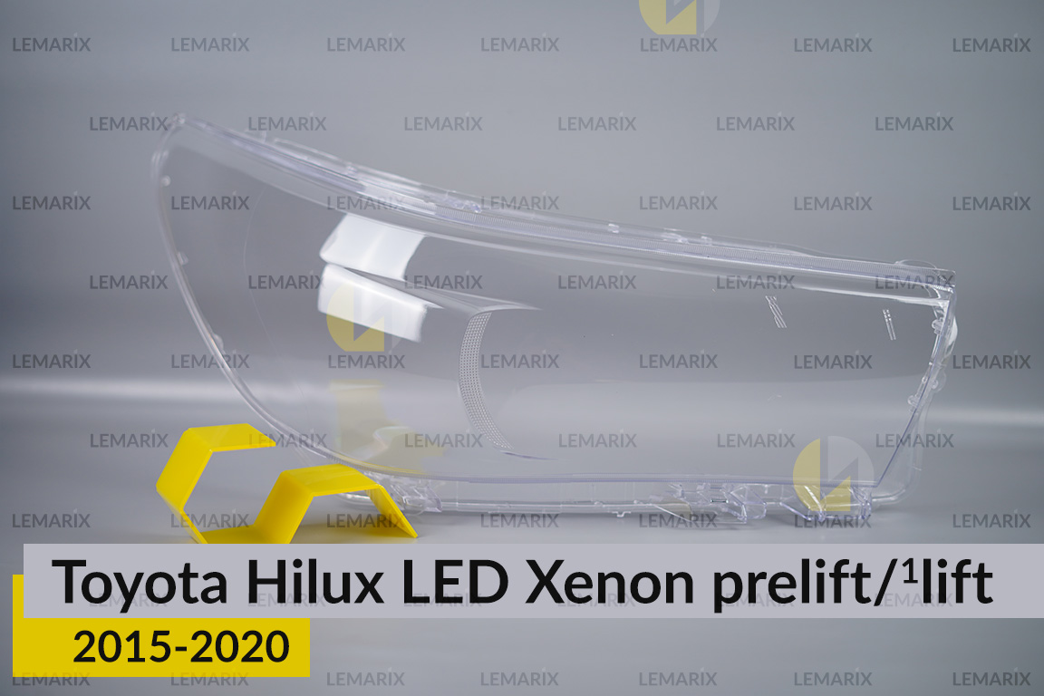 Скло фари Toyota Hilux LED Xenon (2015-2020) дорест/1 рест праве
