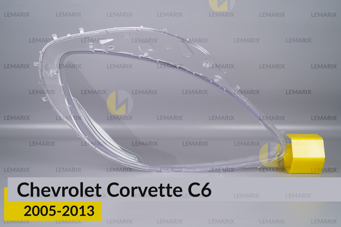 Скло фари Chevrolet Corvette C6 (2005-2013) ліве