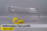 Скло фари VW Volkswagen Taos (2021-2024) дорест праве