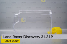 Скло фари Land Rover Discovery 3 L319 (2004-2009) ліве