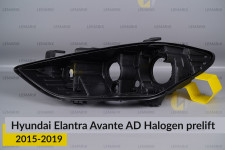 Корпус фары Hyundai Elantra Avante AD Halogen (2015-2019) дорест левый