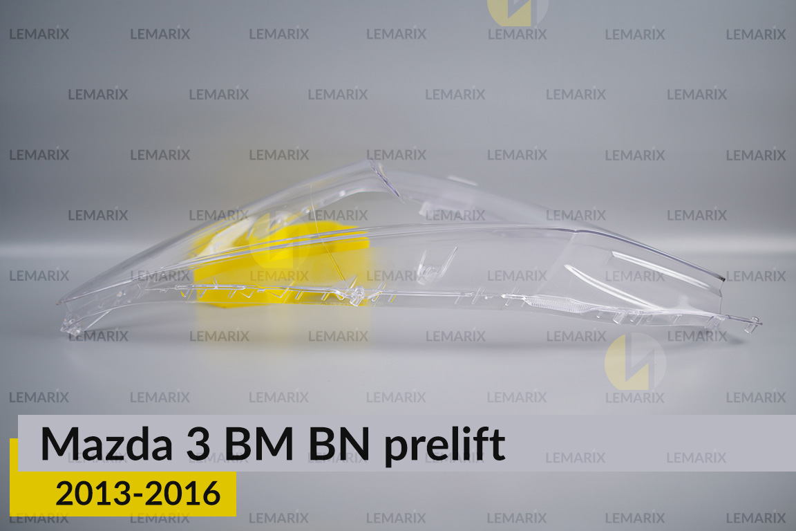 Скло фари Mazda 3 BM BN (2013-2016) дорест ліве