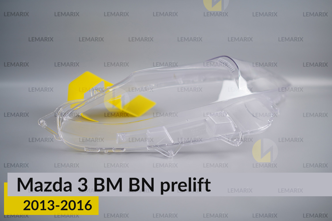 Скло фари Mazda 3 BM BN (2013-2016) дорест ліве