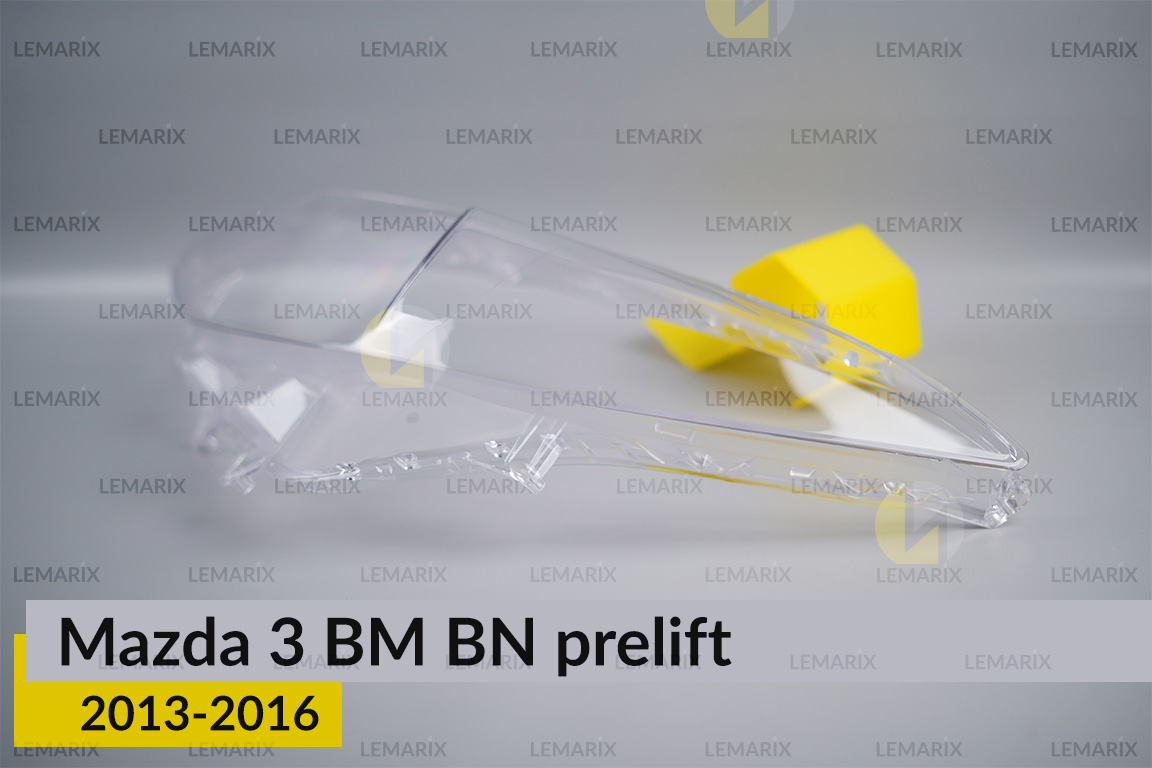 Скло фари Mazda 3 BM BN (2013-2016) дорест ліве
