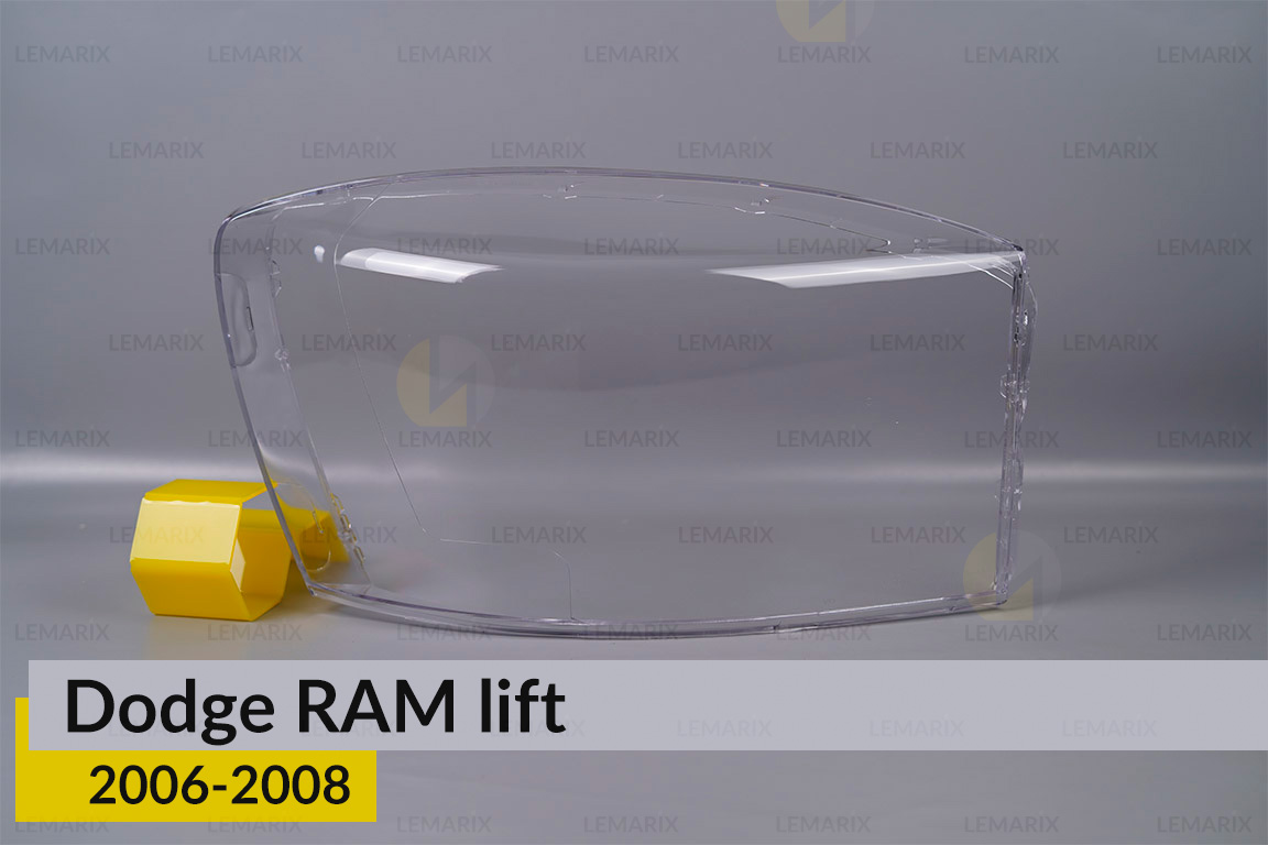 Скло фари Dodge RAM (2006-2008) рест праве