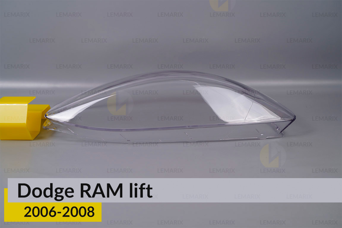 Скло фари Dodge RAM (2006-2008) рест праве