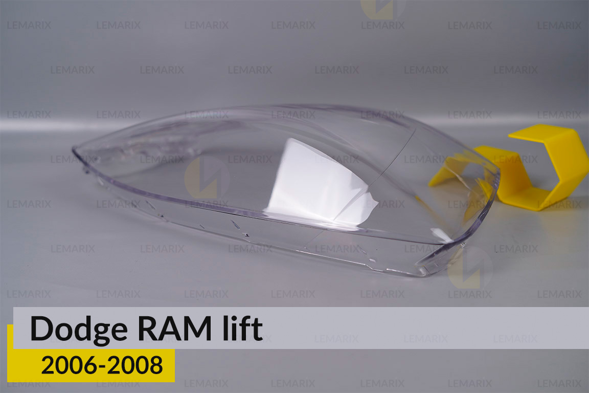 Скло фари Dodge RAM (2006-2008) рест праве