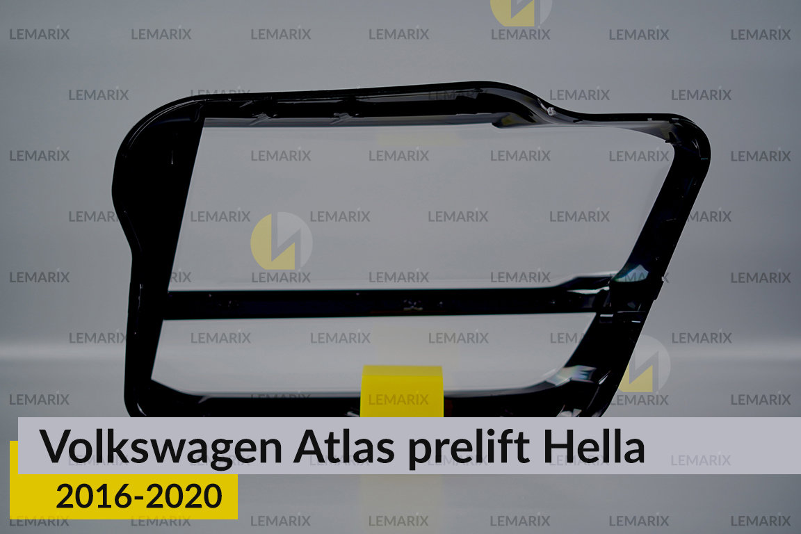 Скло фари VW Volkswagen Atlas Hella (2016-2020) дорест праве