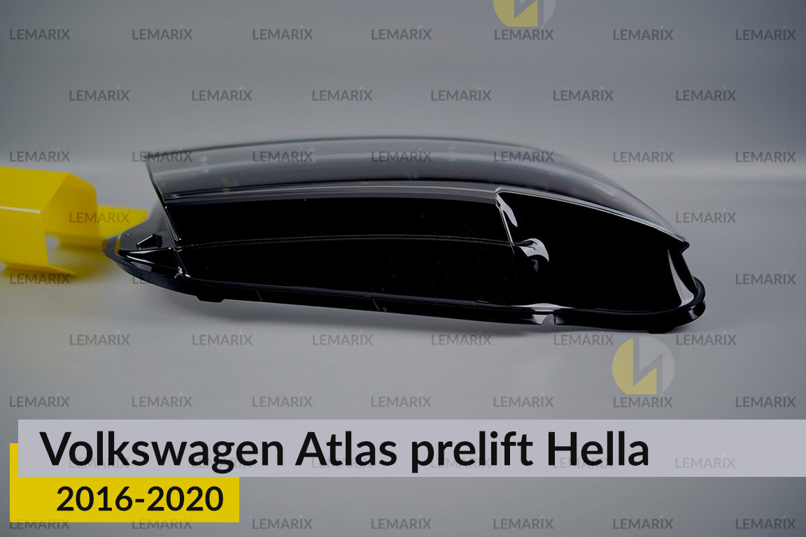 Скло фари VW Volkswagen Atlas Hella (2016-2020) дорест праве