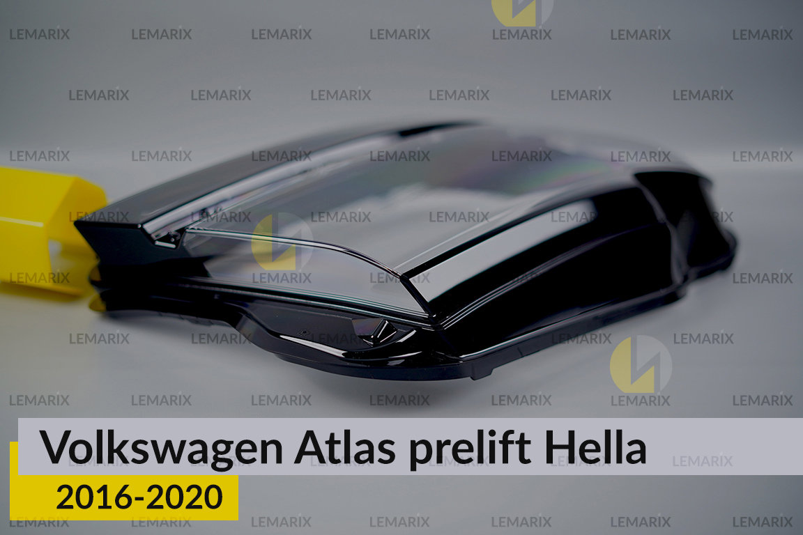Скло фари VW Volkswagen Atlas Hella (2016-2020) дорест праве