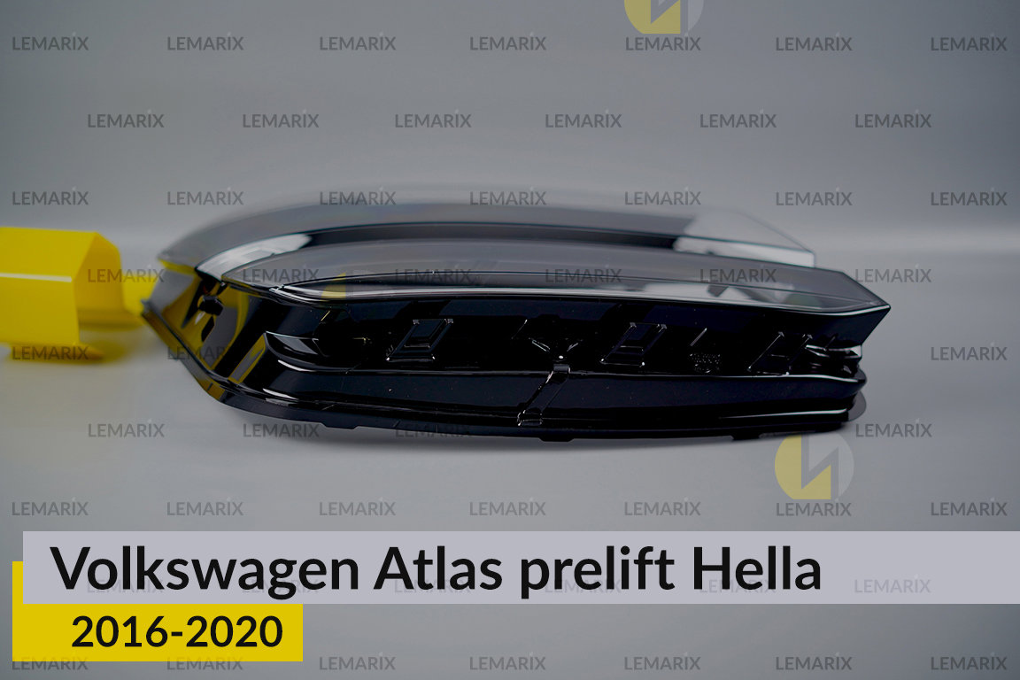 Скло фари VW Volkswagen Atlas Hella (2016-2020) дорест праве
