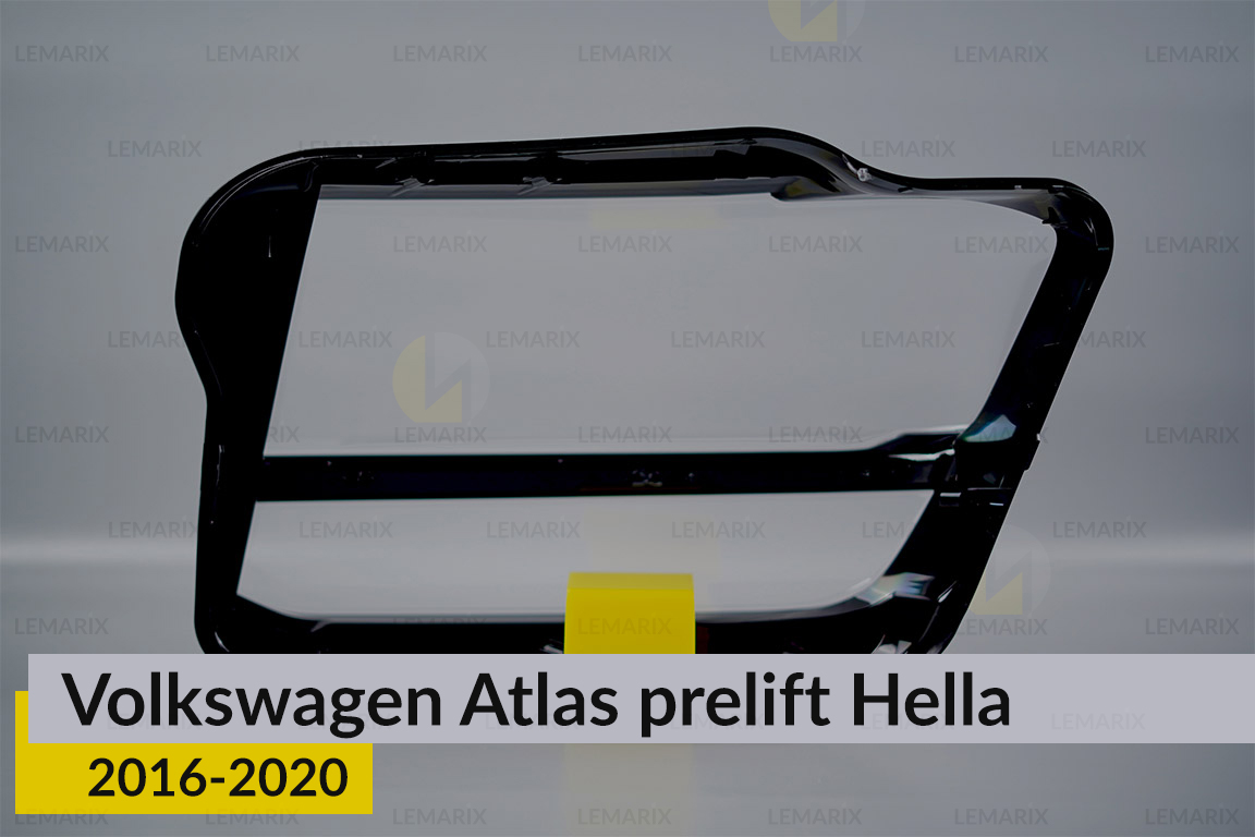 Скло фари VW Volkswagen Atlas Hella (2016-2020) дорест праве