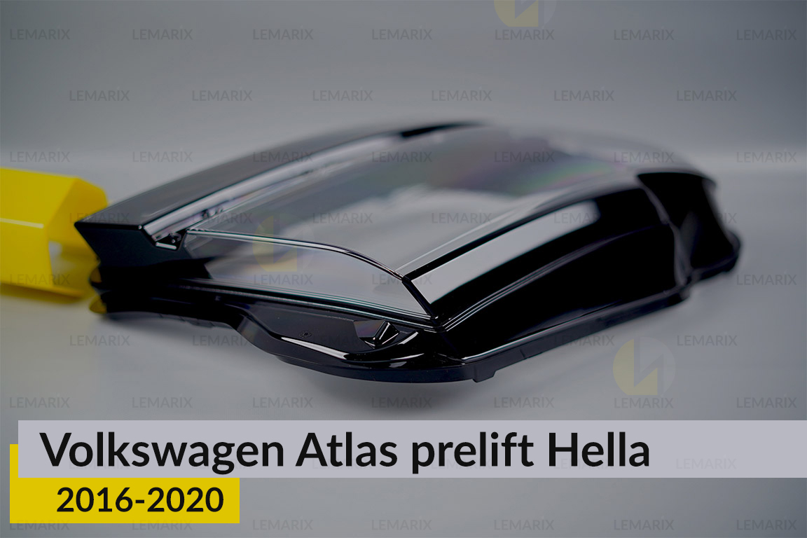 Скло фари VW Volkswagen Atlas Hella (2016-2020) дорест праве