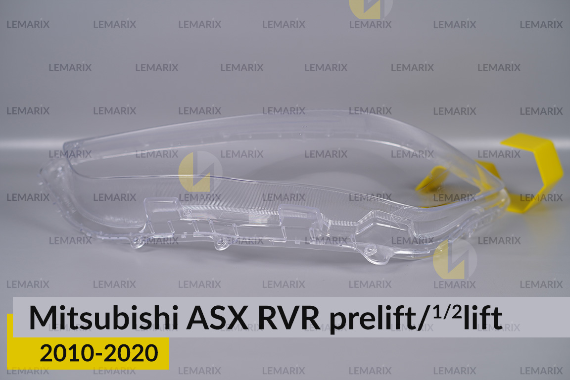 Скло фари Mitsubishi ASX RVR (2010-2020) дорест/1/2 рест ліве