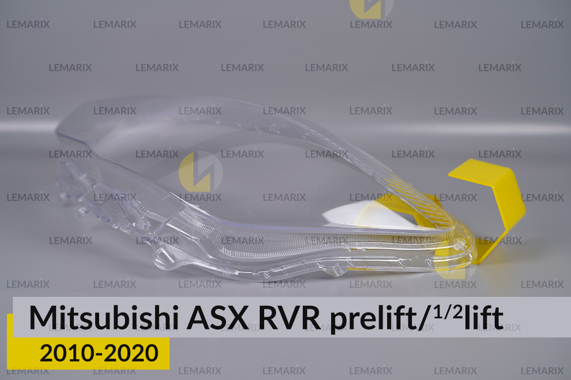 Скло фари Mitsubishi ASX RVR (2010-2020) дорест/1/2 рест ліве