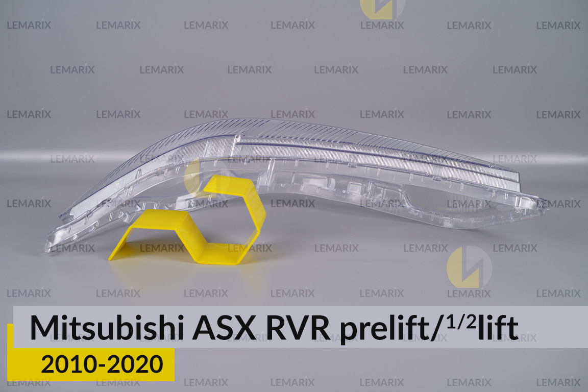 Скло фари Mitsubishi ASX RVR (2010-2020) дорест/1/2 рест ліве