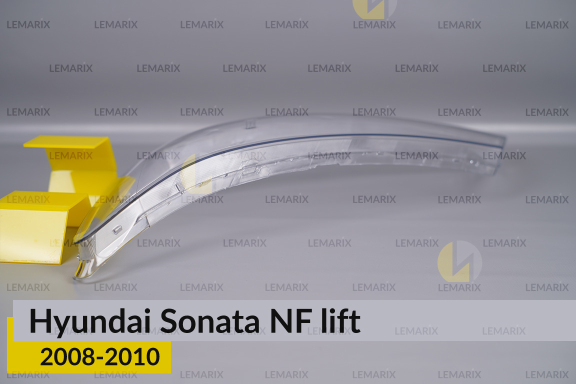 Скло фари Hyundai Sonata NF (2008-2010) рест ліве