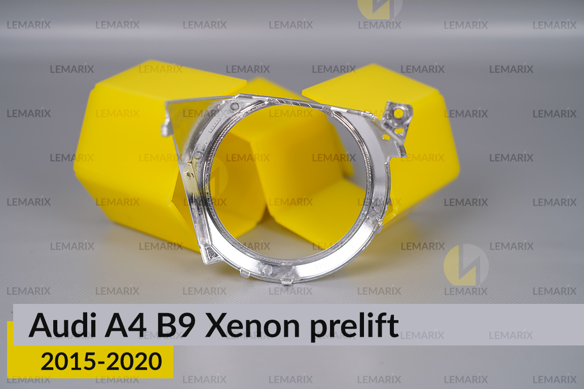 Хромована маска лінзи Audi A4 B9 Xenon (2015-2020) дорест ліва