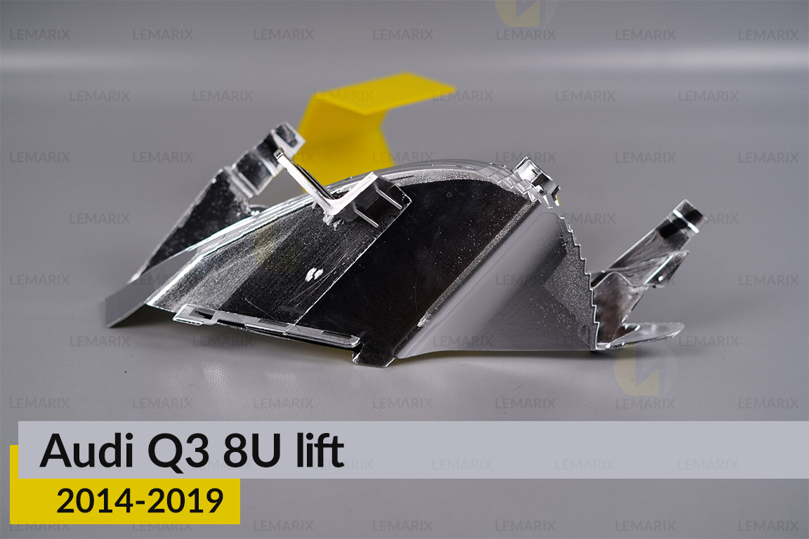 Хромована маска світлорозсіювача Audi Q3 8U (2014-2019) рест права