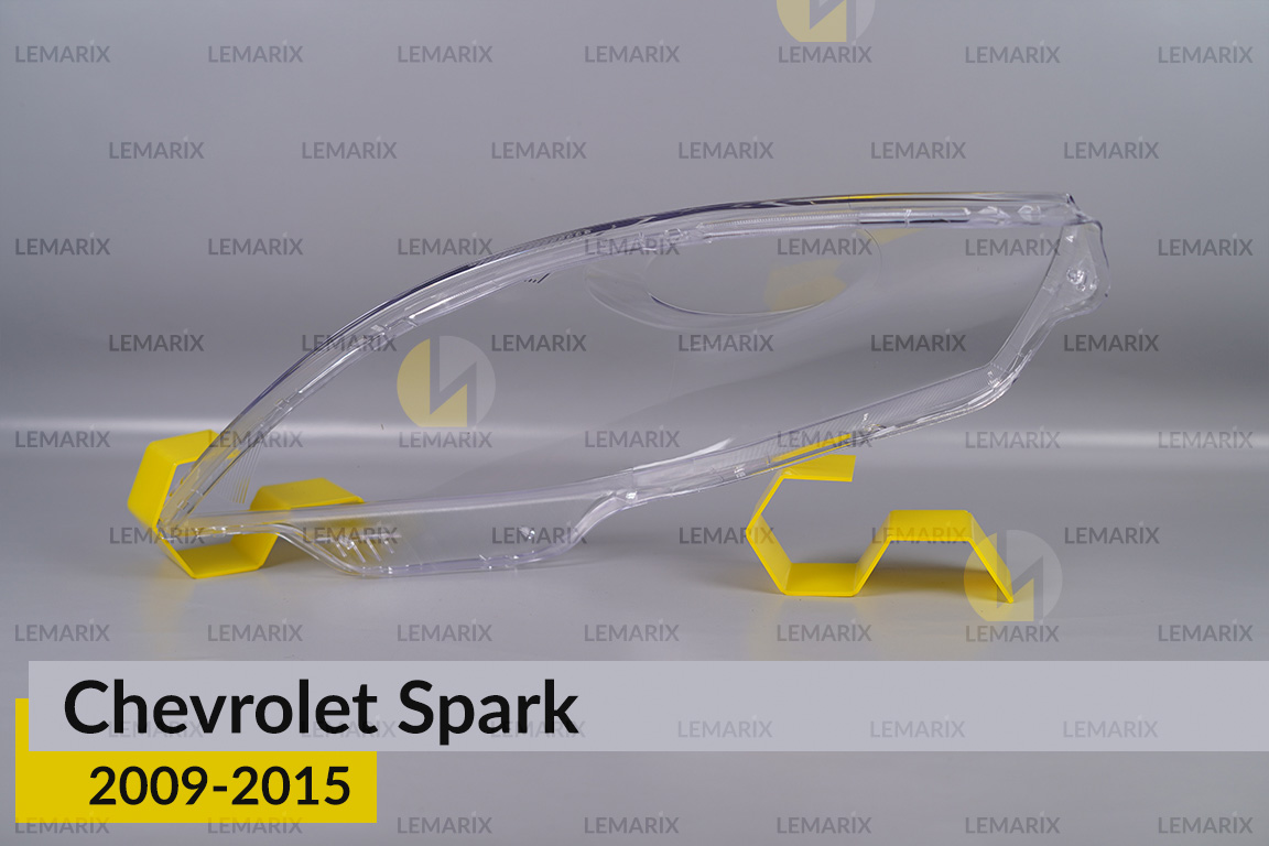 Скло фари Chevrolet Spark (2009-2015) праве