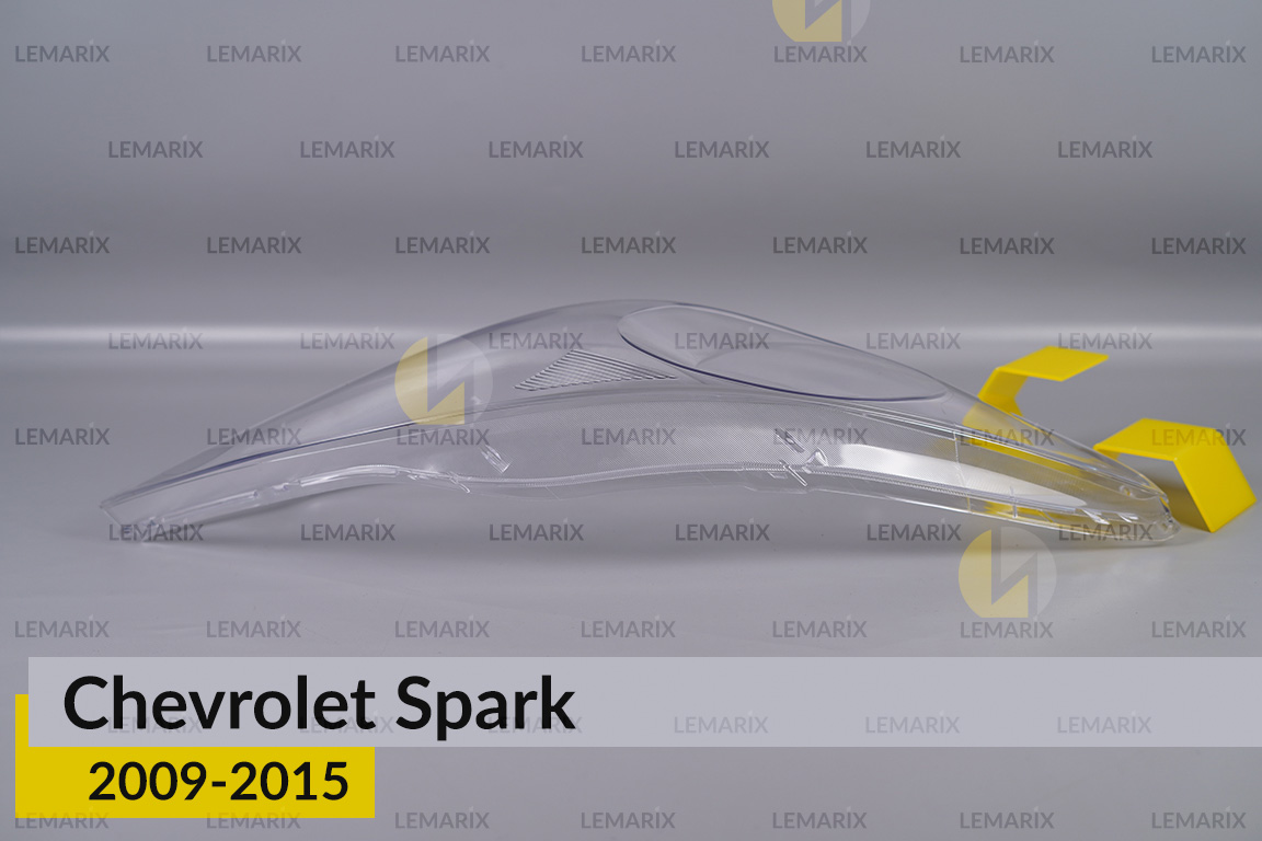 Скло фари Chevrolet Spark (2009-2015) праве