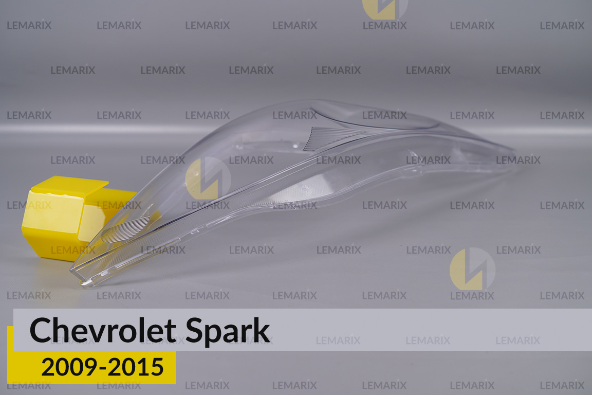 Скло фари Chevrolet Spark (2009-2015) праве
