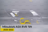 Скло фари Mitsubishi ASX RVR (2020-2022) 3 рест праве