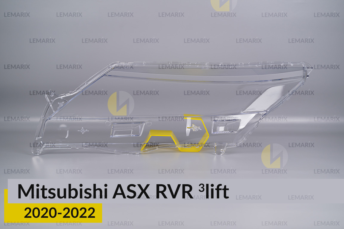 Скло фари Mitsubishi ASX RVR (2020-2022) 3 рест праве