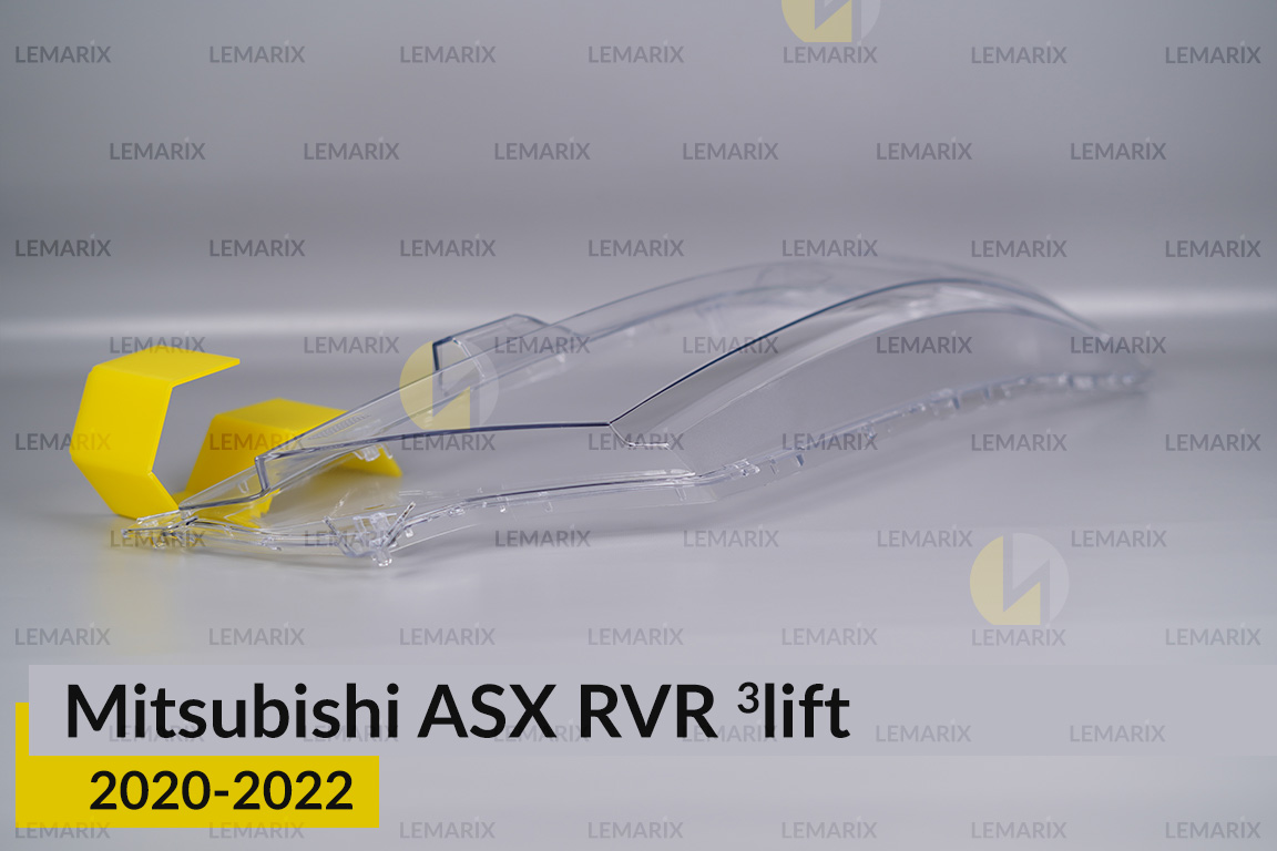 Скло фари Mitsubishi ASX RVR (2020-2022) 3 рест праве