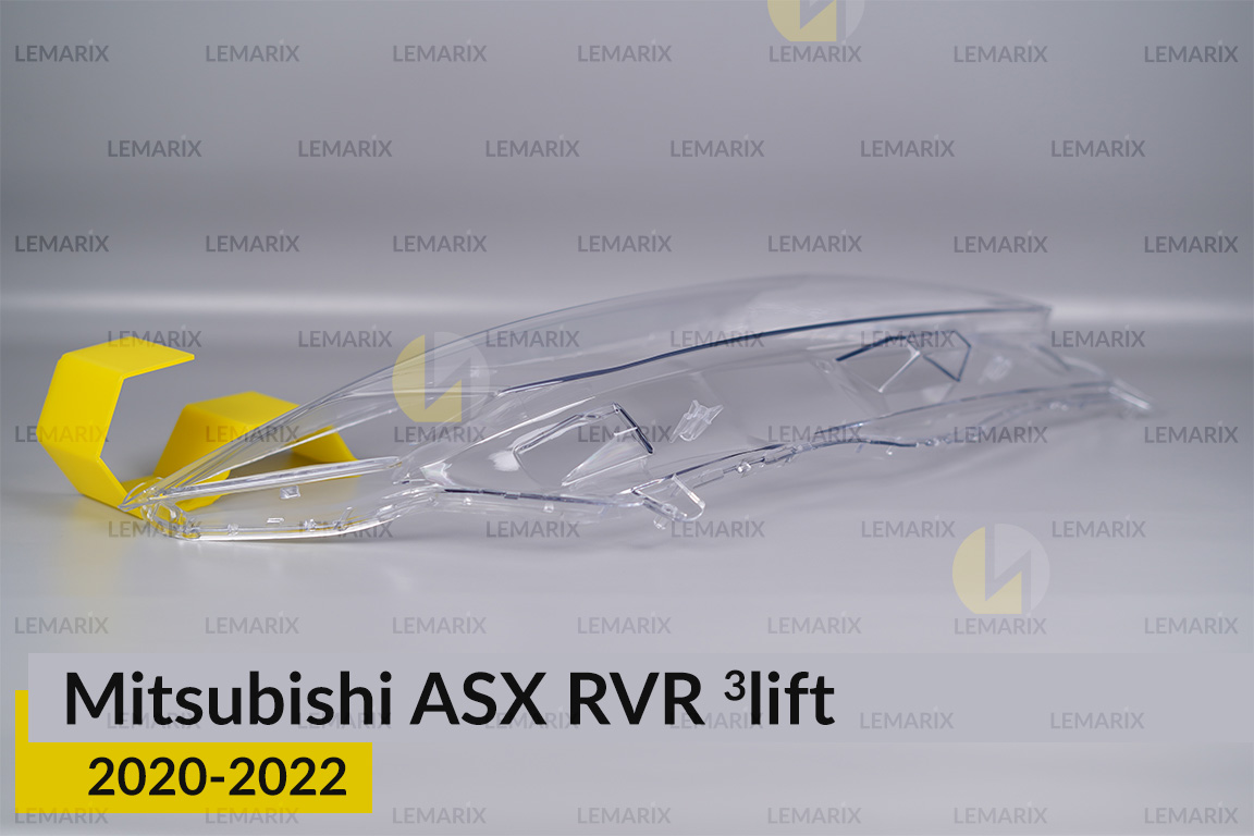 Скло фари Mitsubishi ASX RVR (2020-2022) 3 рест праве