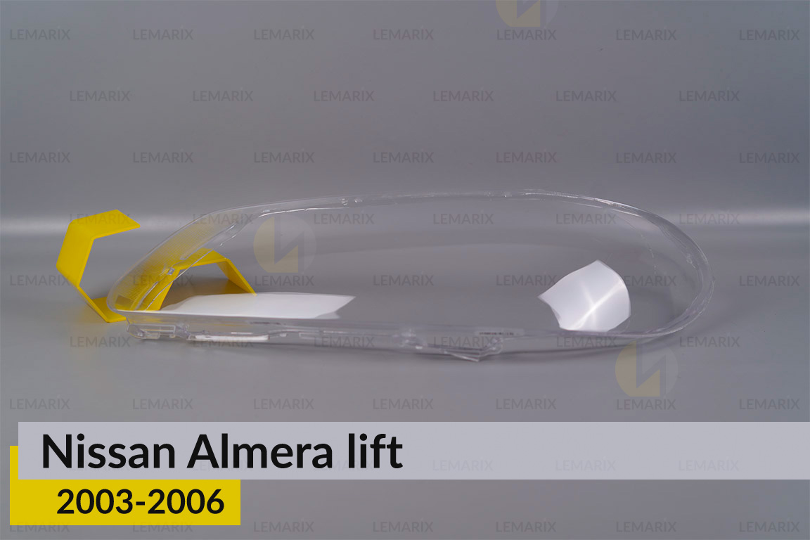 Скло фари Nissan Sunny (2003-2005) рест ліве