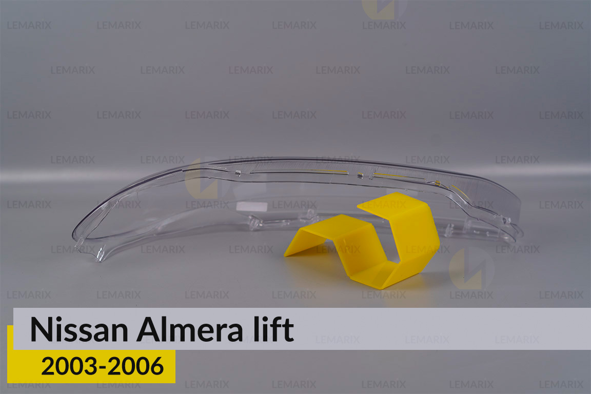 Скло фари Nissan Sunny (2003-2005) рест ліве