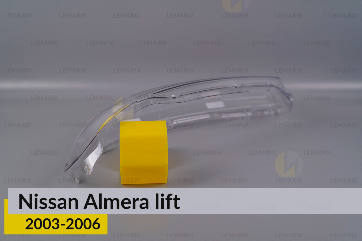 Скло фари Nissan Sunny (2003-2005) рест ліве