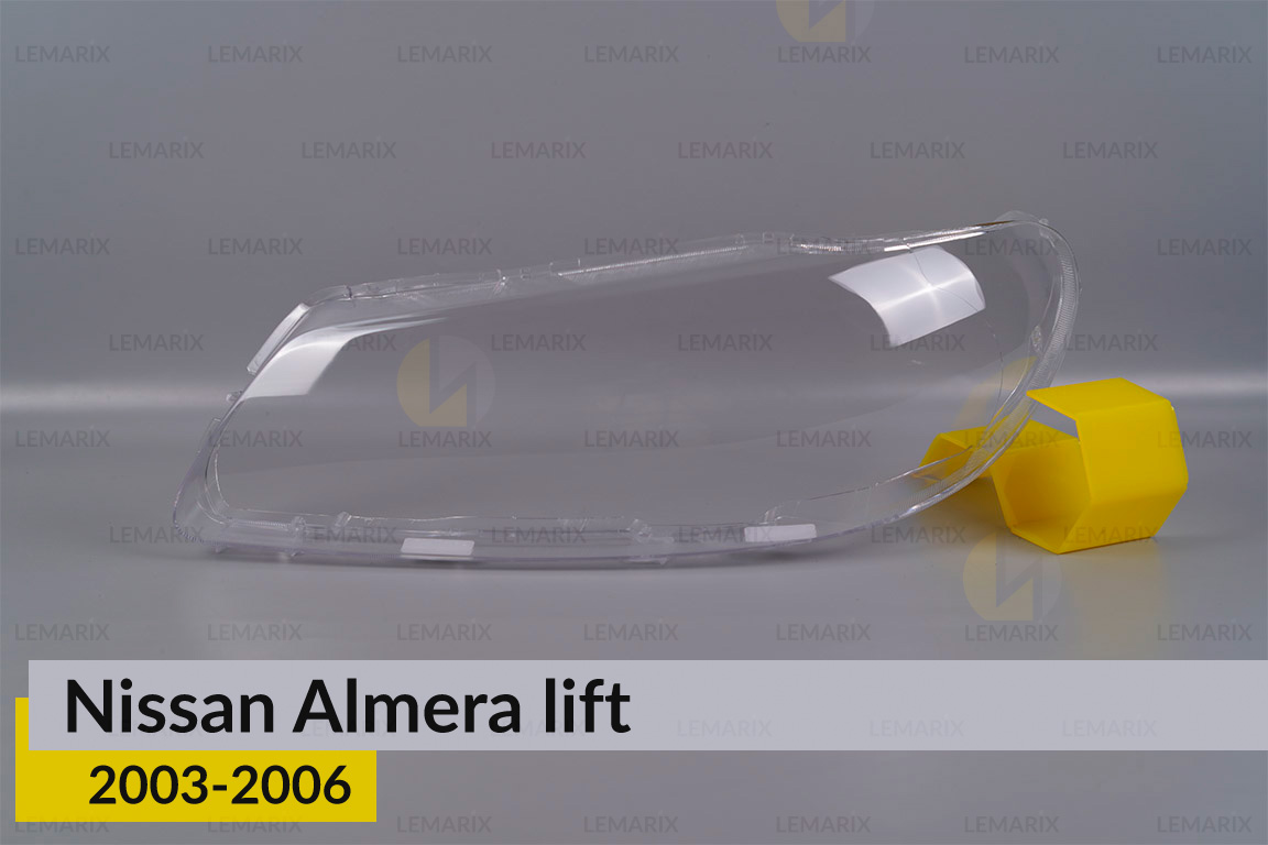 Скло фари Nissan Sunny (2003-2005) рест ліве