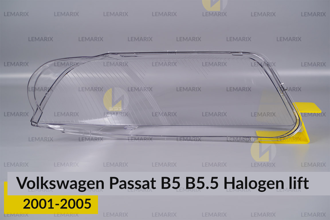 Скло фари VW Volkswagen Passat B5 B5.5 Halogen (2001-2005) рест ліве